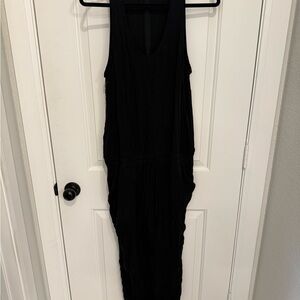 Theory Black Halter Sheath Jumpsuit
